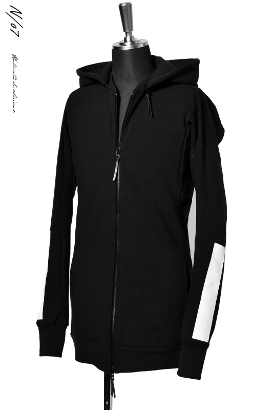 N/07 RUBBERIZED HOODIE JACKET / HYPER STRETCH SWEAT (BLACK) - Image 5