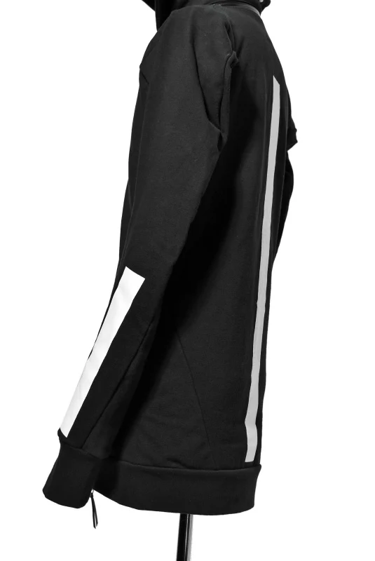 N/07 RUBBERIZED HOODIE JACKET / HYPER STRETCH SWEAT (BLACK) - Image 8