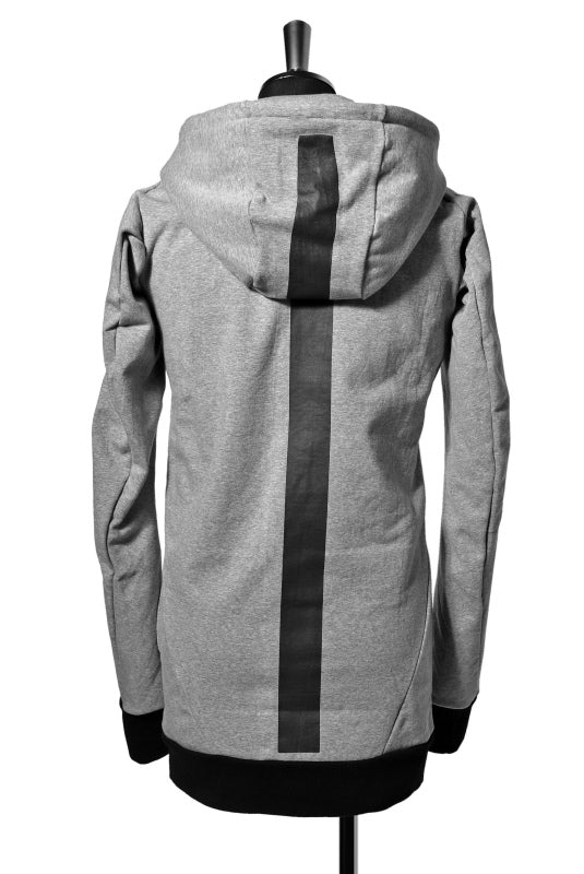 N/07 RUBBERIZED HOODIE JACKET / HYPER STRETCH SWEAT (GREY) - Image 6