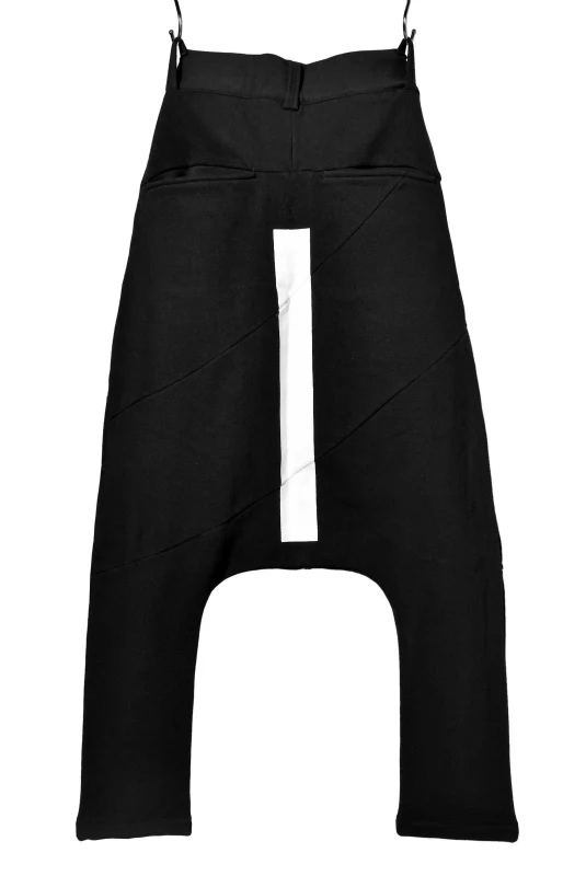 N/07 RUBBERIZED SARROUEL PANT / HYPER STRETCH SWEAT (BLACK) - Image 2