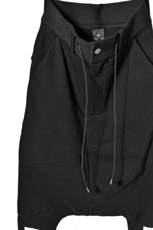 N/07 RUBBERIZED SARROUEL PANT / HYPER STRETCH SWEAT (BLACK) - Image 6