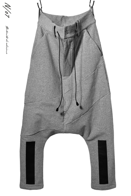 N/07 RUBBERIZED SARROUEL PANT / HYPER STRETCH SWEAT (GREY)
