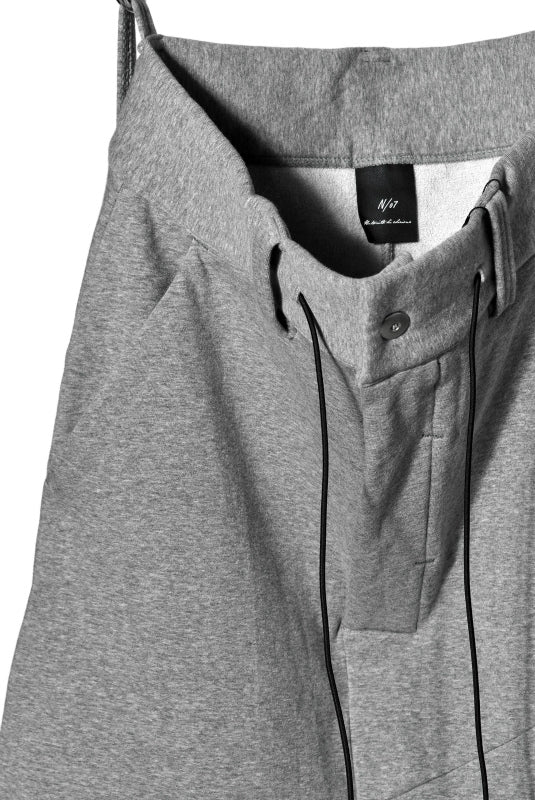 N/07 RUBBERIZED SARROUEL PANT / HYPER STRETCH SWEAT (GREY) - Image 6