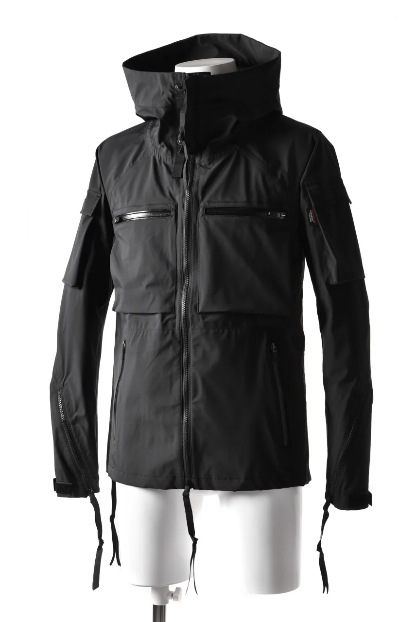N/07 schoeller® Pro-Tech System Hooded Jacket / Black Grosgrain - Image 2