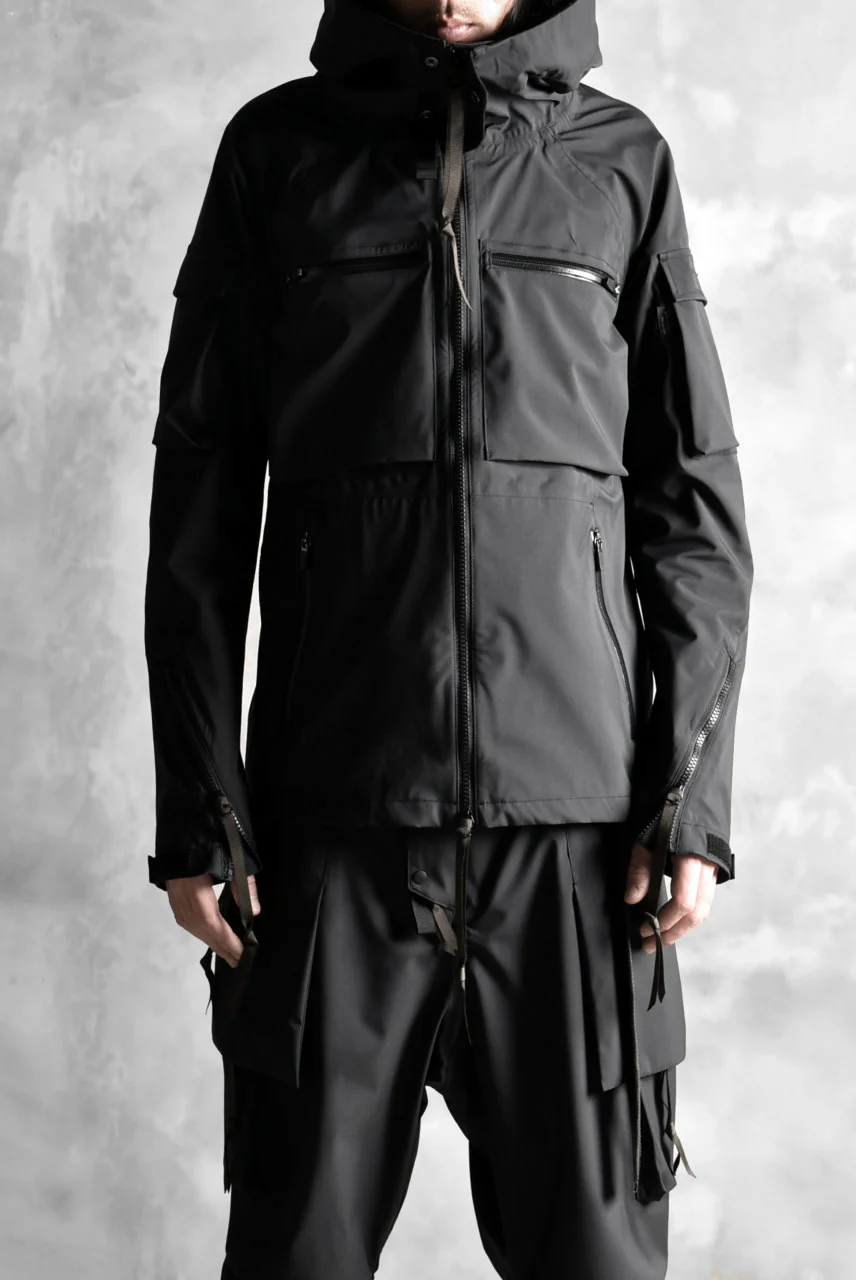 N/07 schoeller® Pro-Tech System Hooded Jacket / Black Grosgrain - Image 28