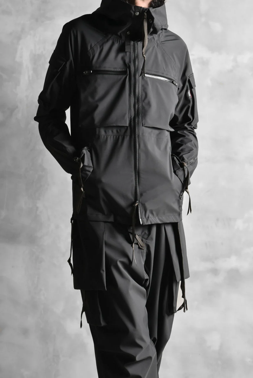 N/07 schoeller® Pro-Tech System Hooded Jacket / Black Grosgrain - Image 29