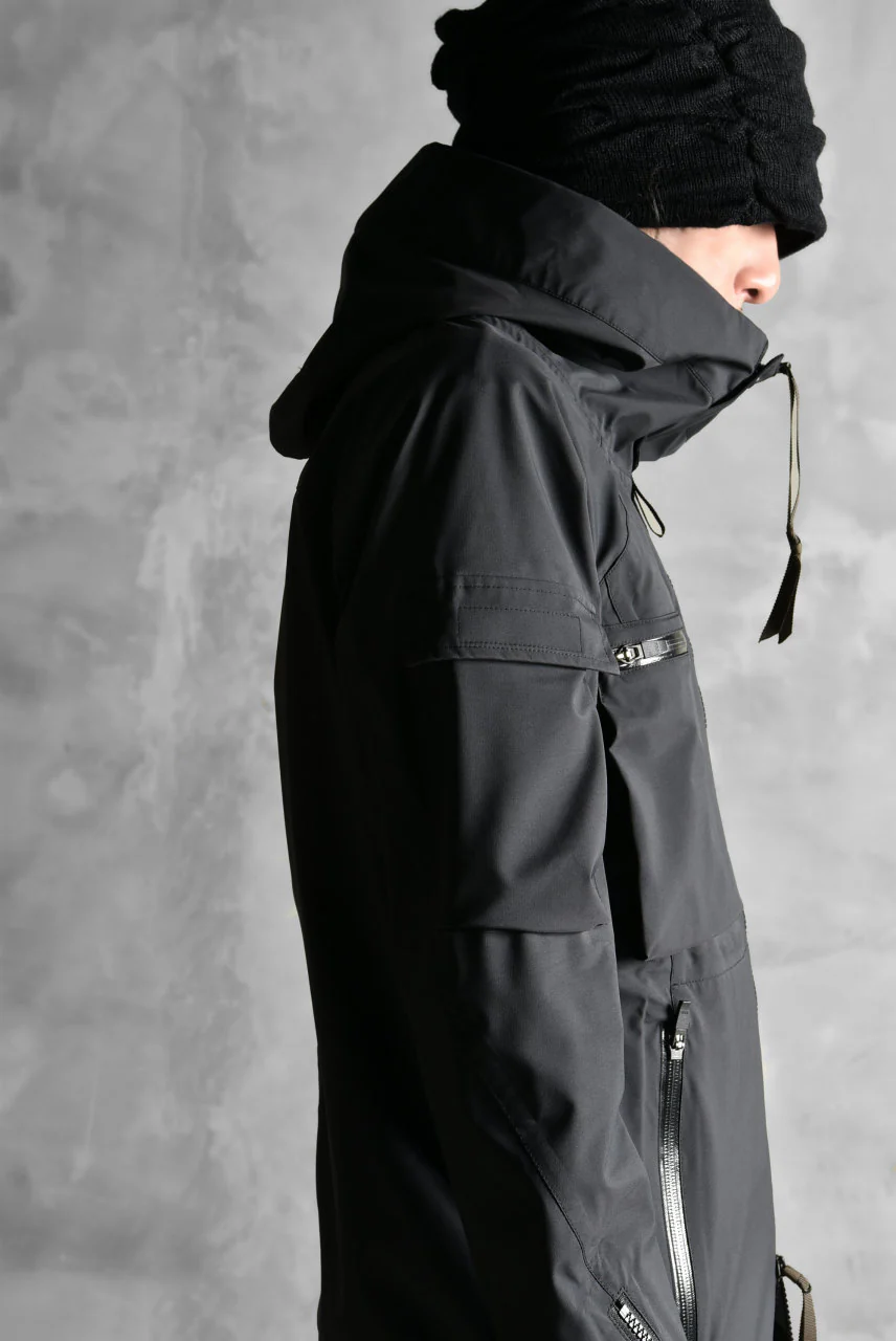 N/07 schoeller® Pro-Tech System Hooded Jacket / Black Grosgrain - Image 34