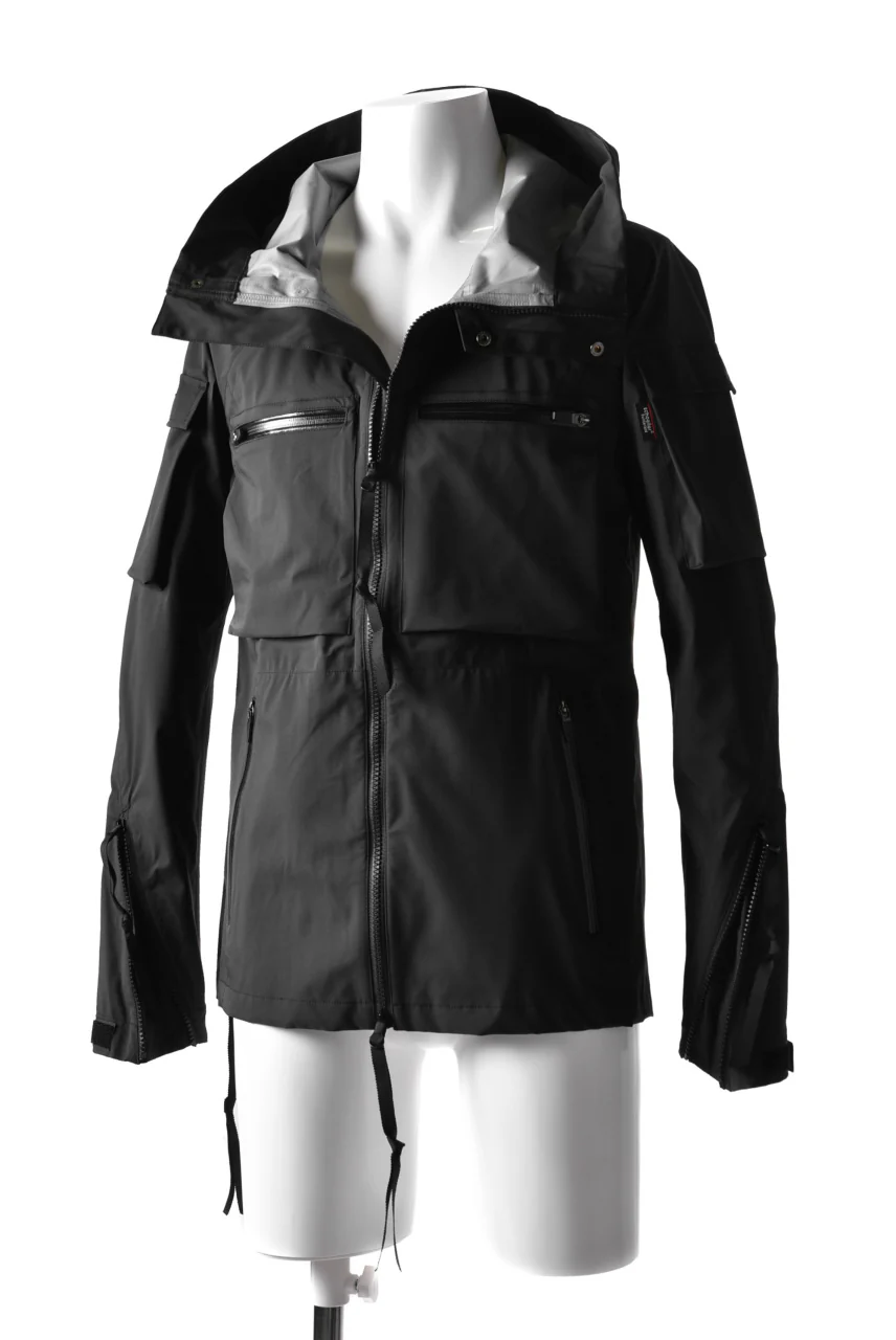 N/07 schoeller® Pro-Tech System Hooded Jacket / Black Grosgrain - Image 4