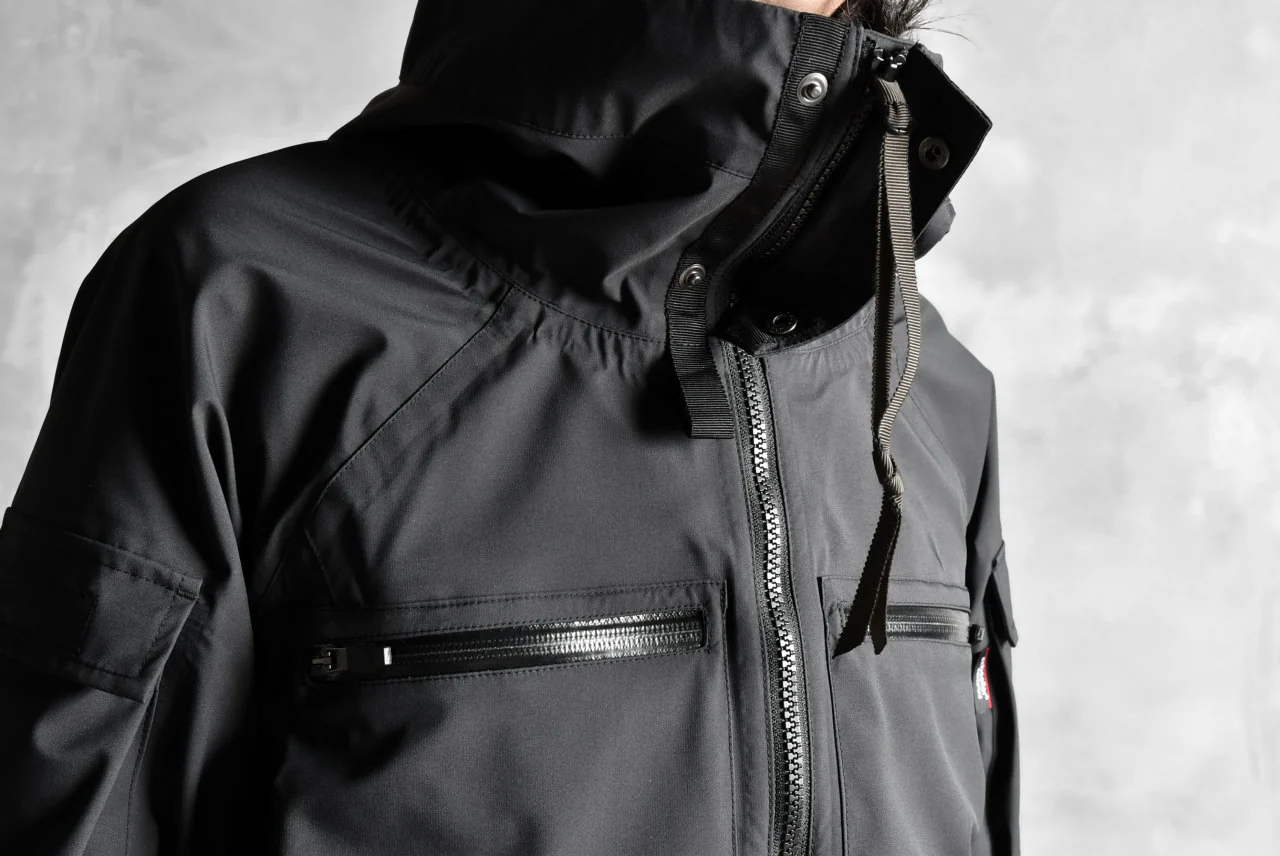 N/07 schoeller® Pro-Tech System Hooded Jacket / Black Grosgrain - Image 41