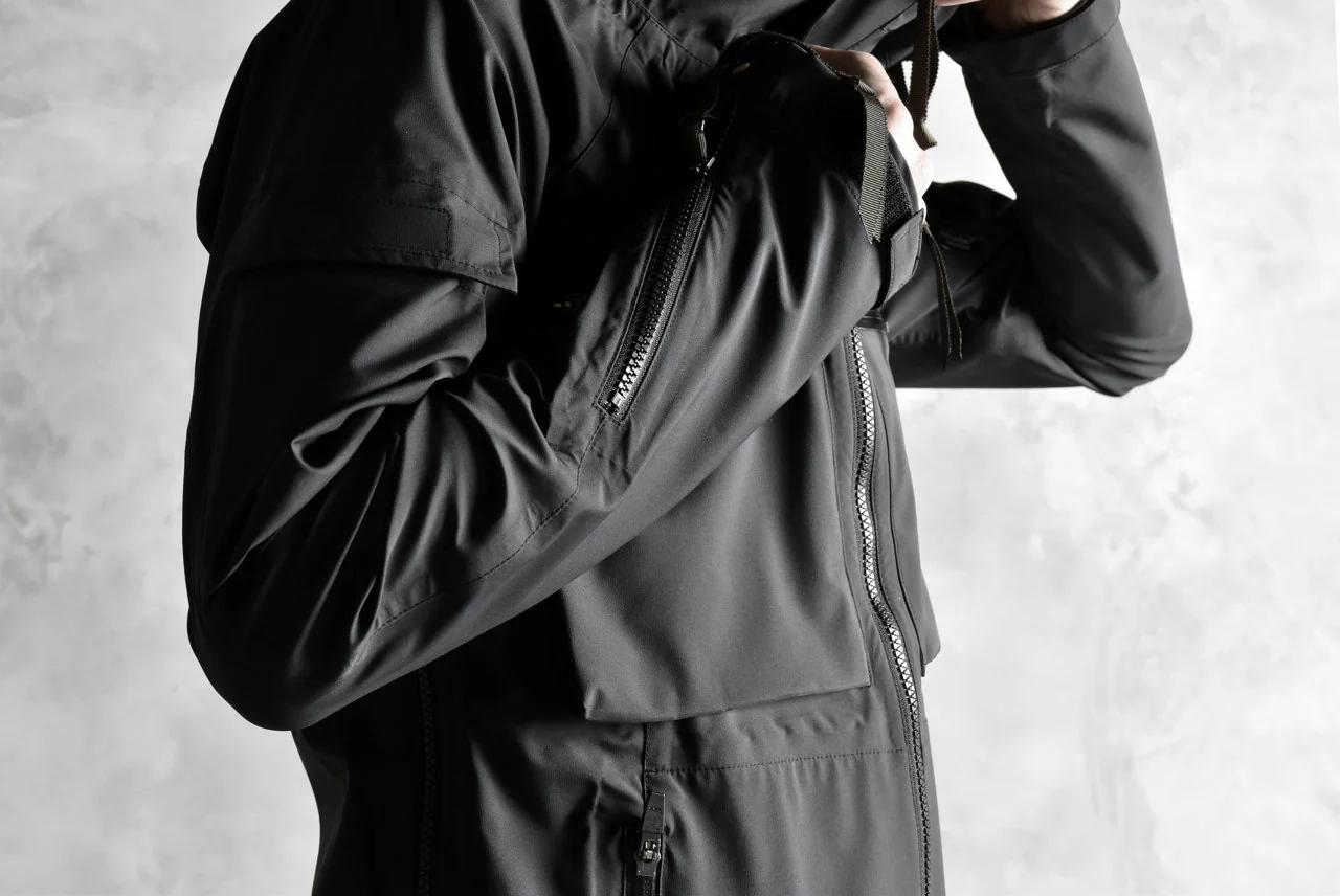 N/07 schoeller® Pro-Tech System Hooded Jacket / Black Grosgrain - Image 42