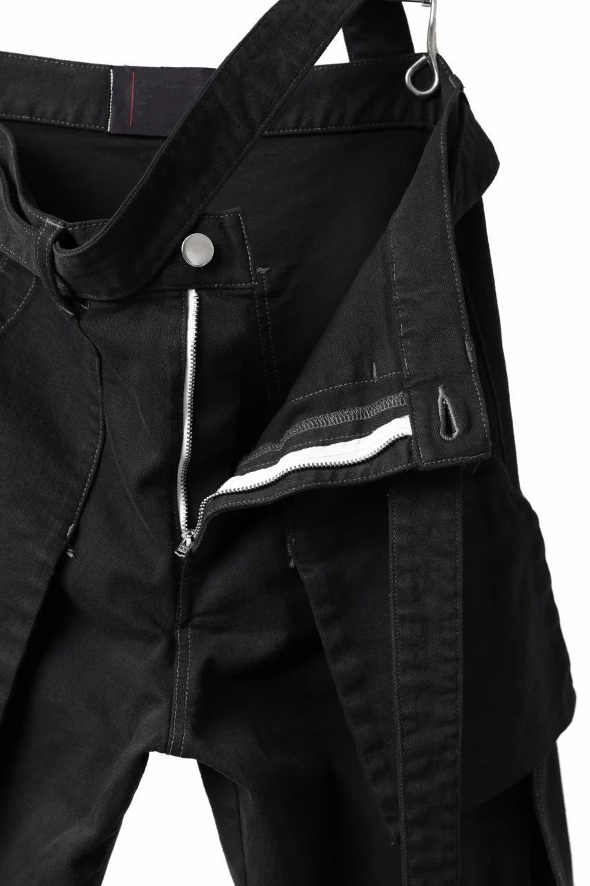 N/07 SEDITIOUS BONDAGE TROUSERS / BLEACHED BLACK DENIM (BLACK OVER DYED) - Image 20