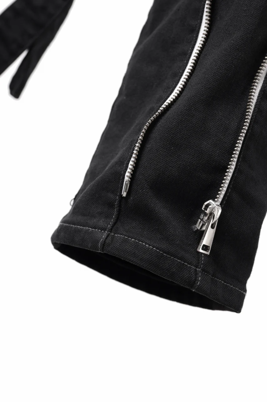 N/07 SEDITIOUS BONDAGE TROUSERS / BLEACHED BLACK DENIM (BLACK OVER DYED) - Image 26