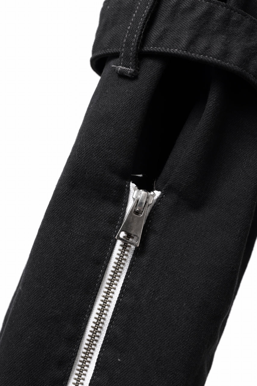 N/07 SEDITIOUS BONDAGE TROUSERS / BLEACHED BLACK DENIM (BLACK OVER DYED) - Image 27