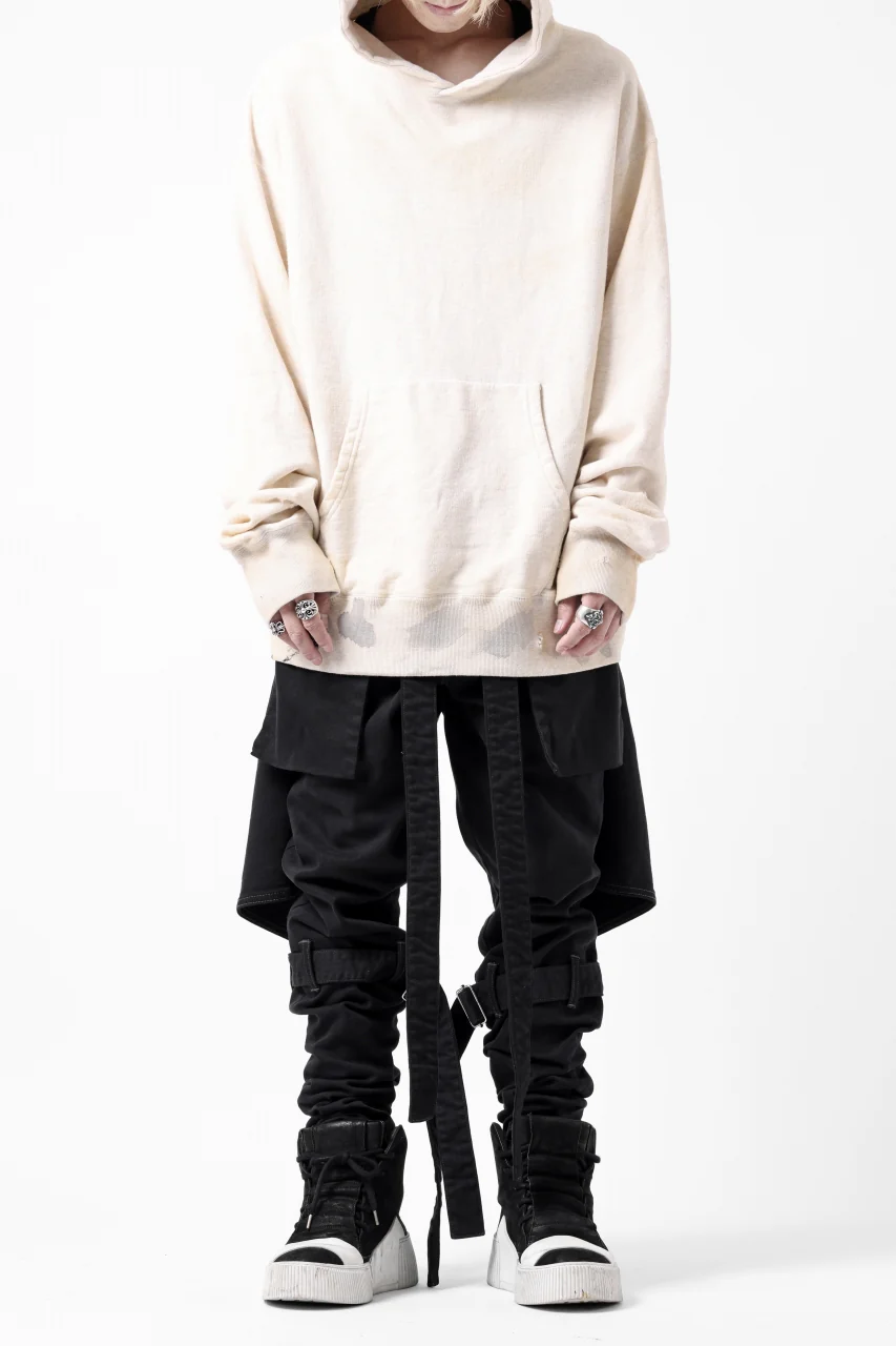 N/07 SEDITIOUS BONDAGE TROUSERS / BLEACHED BLACK DENIM (BLACK OVER DYED) - Image 46
