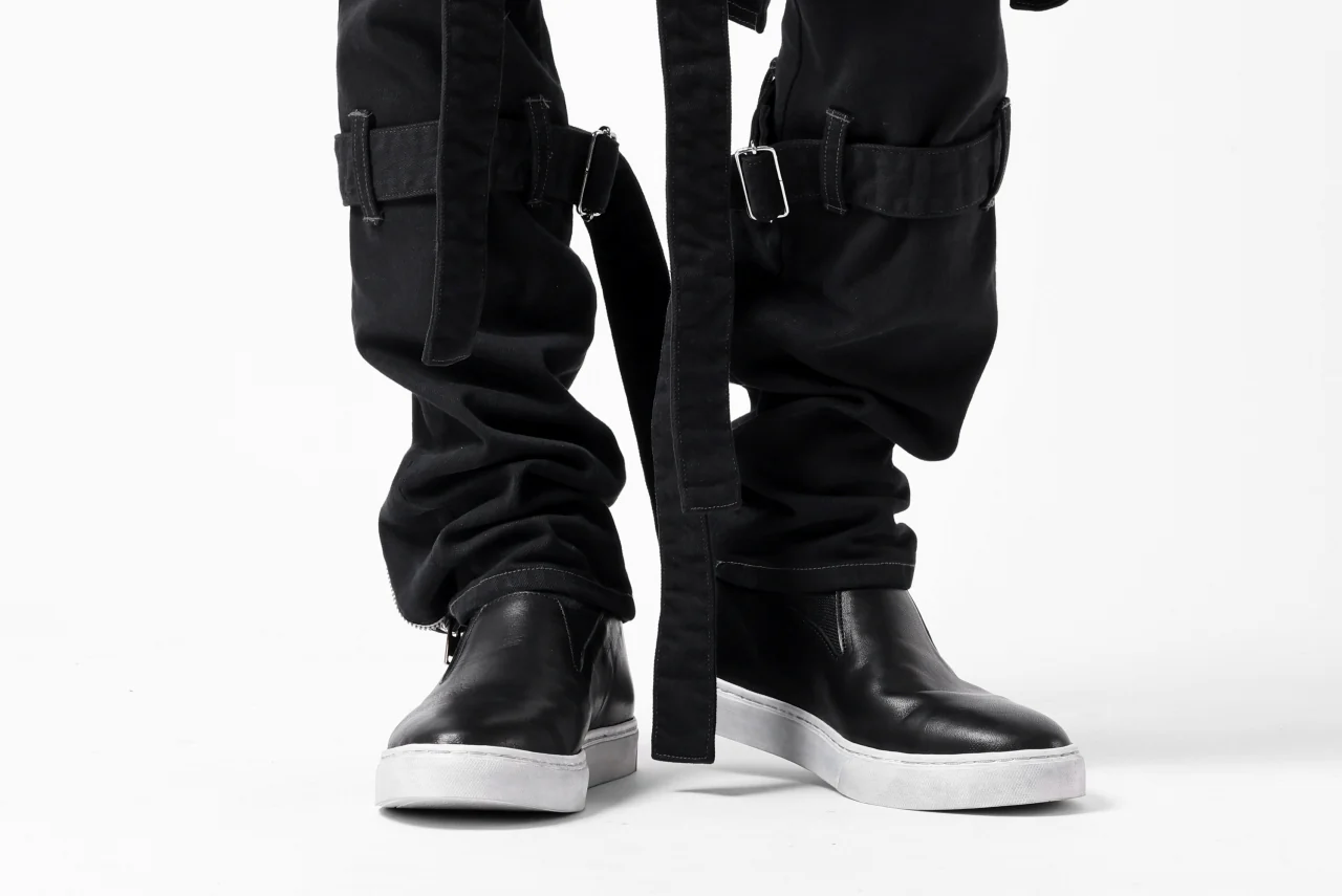 N/07 SEDITIOUS BONDAGE TROUSERS / BLEACHED BLACK DENIM (BLACK OVER DYED) - Image 67