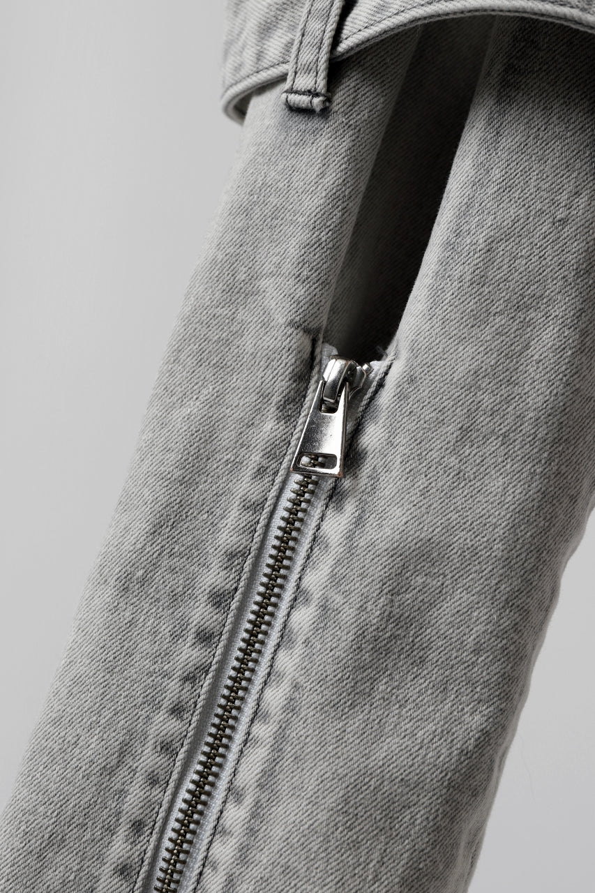 N/07 SEDITIOUS BONDAGE TROUSERS / BLEACHED BLACK DENIM (WHITE ASH) - Image 36