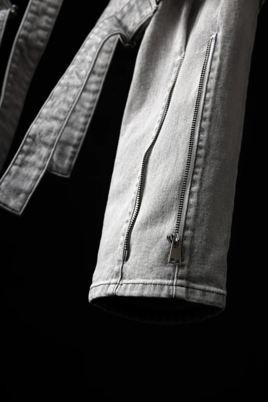 N/07 SEDITIOUS BONDAGE TROUSERS / BLEACHED BLACK DENIM (WHITE ASH) - Image 53