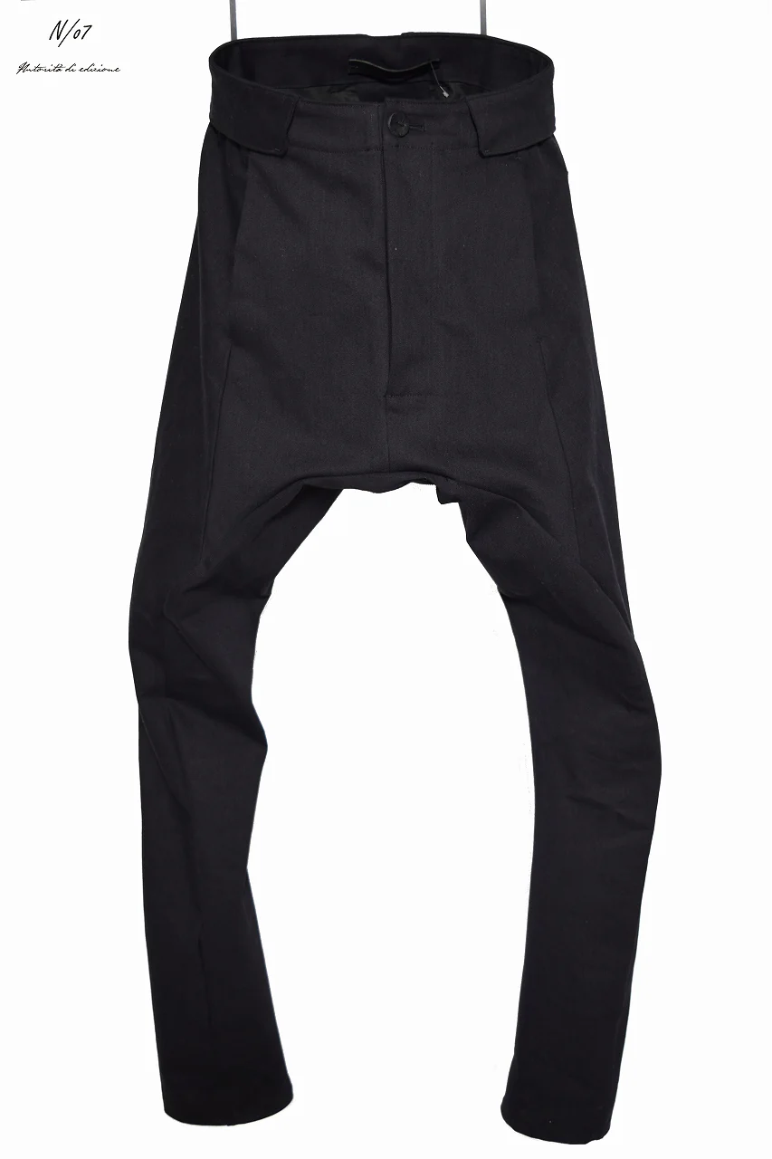 N/07 span-denim stretched sarrouel denim pants (BLACK)