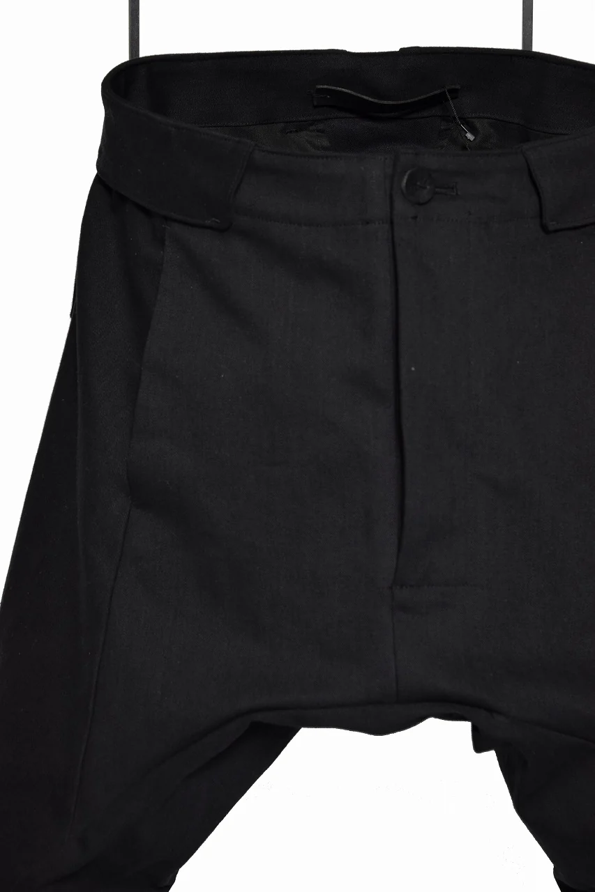 N/07 span-denim stretched sarrouel denim pants (BLACK) - Image 3