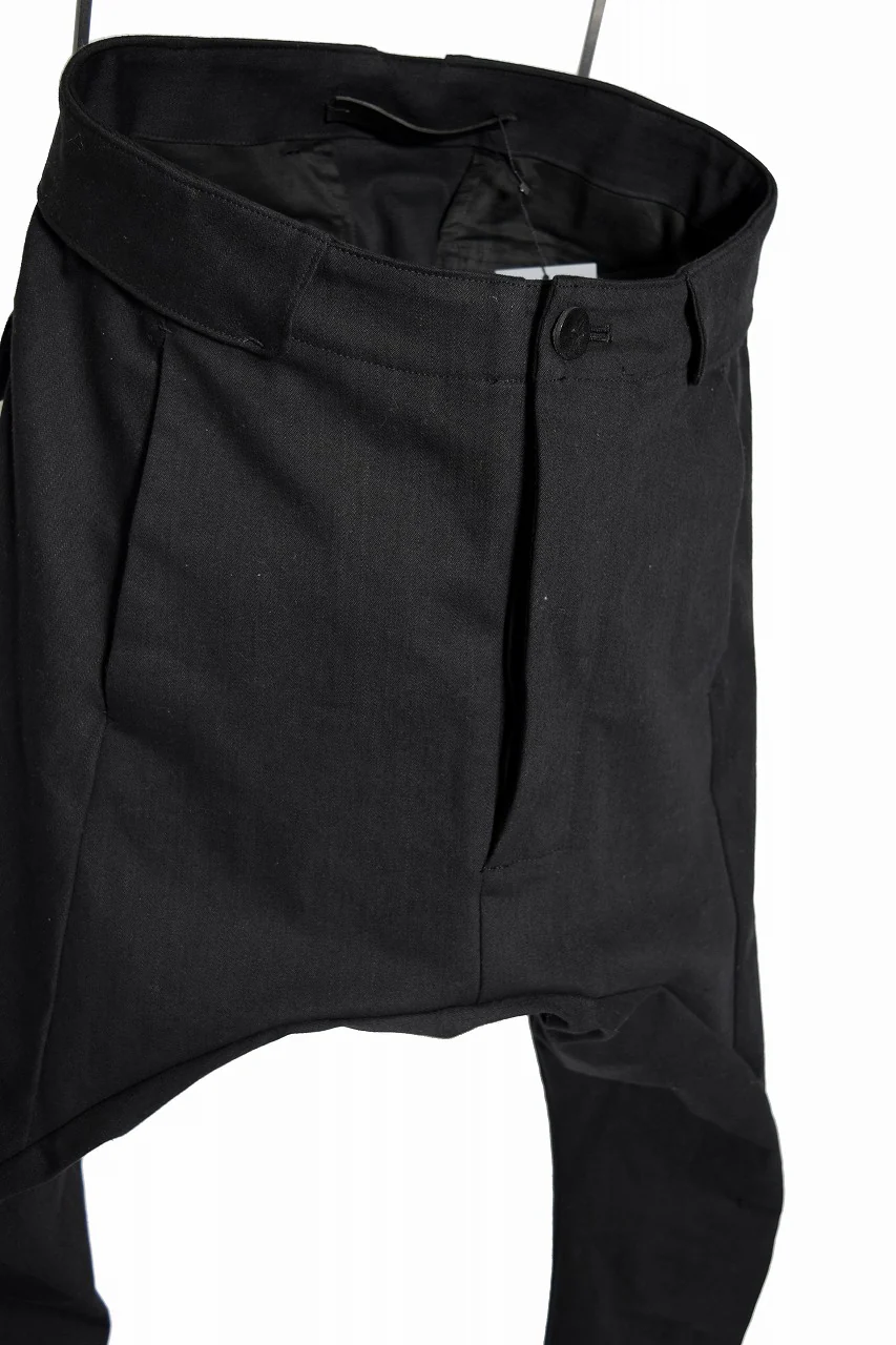 N/07 span-denim stretched sarrouel denim pants (BLACK) - Image 5