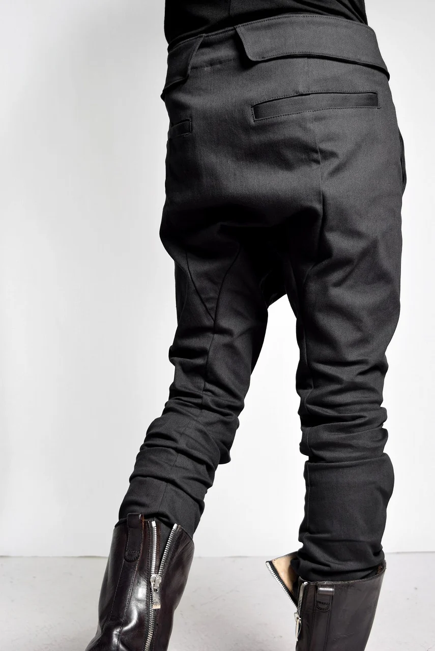 N/07 Spandex-denim stretch dropslim sarrouel pant (BLACK) - Image 10