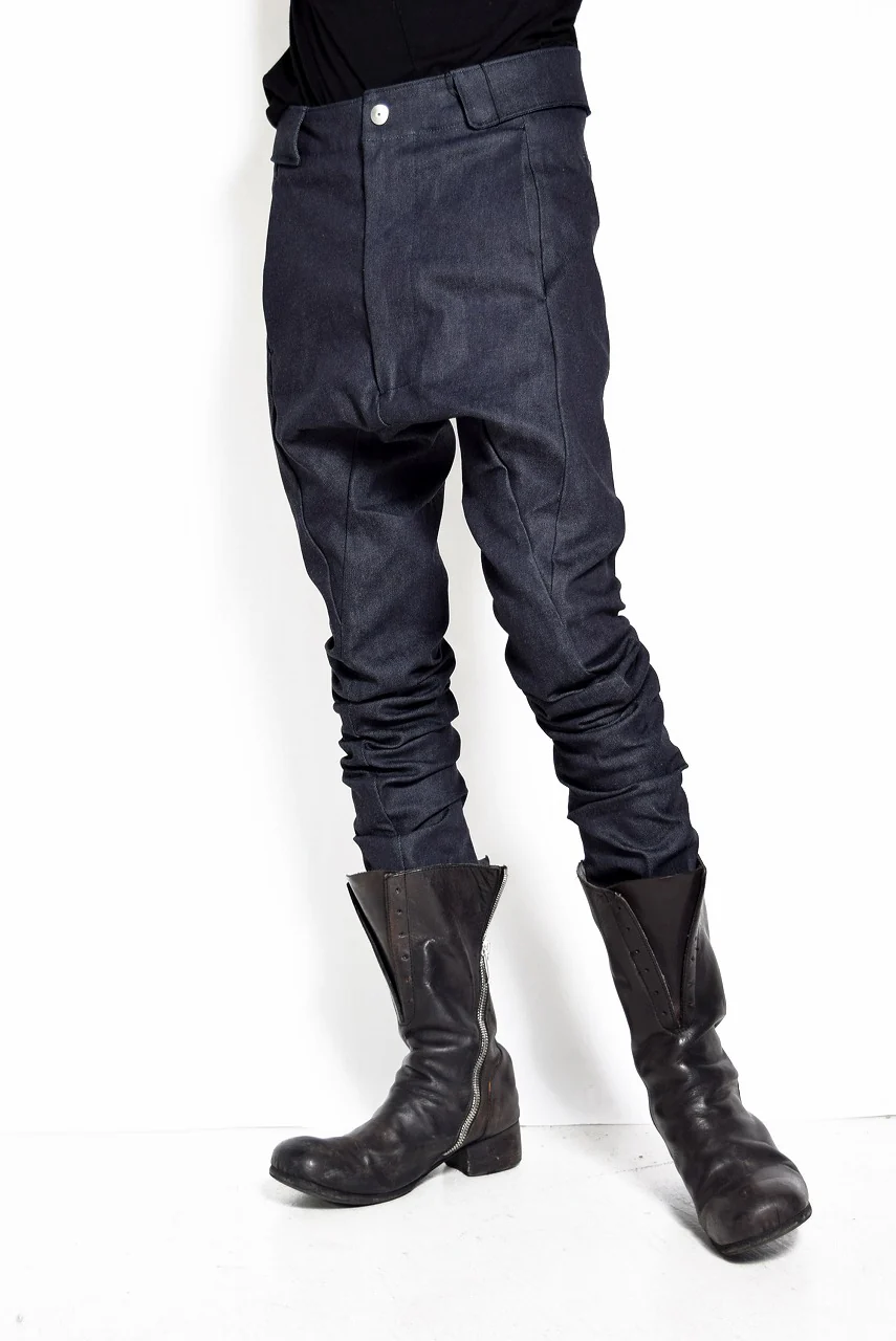 N/07 Spandex-denim stretch dropslim sarrouel pant (INDIGO) - Image 10