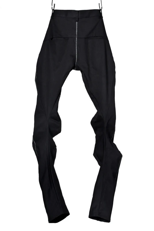 N/07 SPYRALPANT SLIM 13oz / SPANDEX-DENIM * OVERLOCKED (BLACK) - Image 3