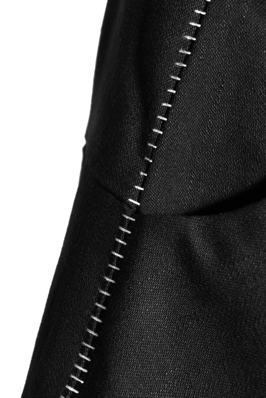 N/07 SPYRALPANT SLIM 13oz / SPANDEX-DENIM * OVERLOCKED (BLACK) - Image 7