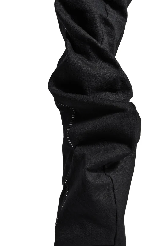 N/07 SPYRALPANT SLIM 13oz / SPANDEX-DENIM * OVERLOCKED (BLACK) - Image 8