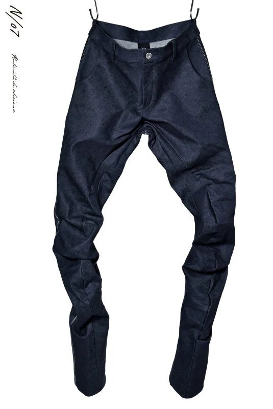 N/07 SPYRALPANT SLIM 13oz / SPANDEX-DENIM * OVERLOCKED (INDIGO) - Image 2