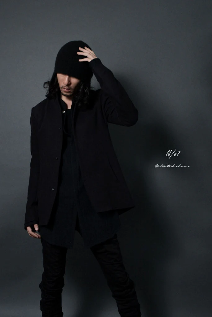 N/07 "tres dimensiva" [cotton/twill | collar aristocracy jacket] (BLACK) - Image 8