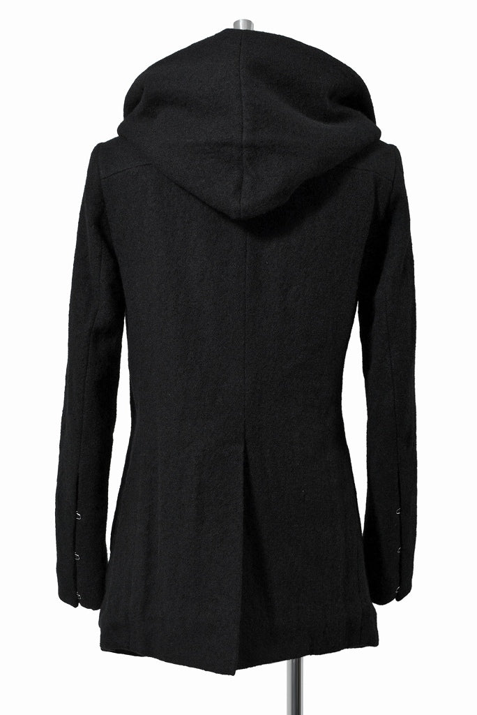 N/07 "tukang sulap" [wool filling | Thinsulate Hi-Loft hooded coat] (BLACK) - Image 6