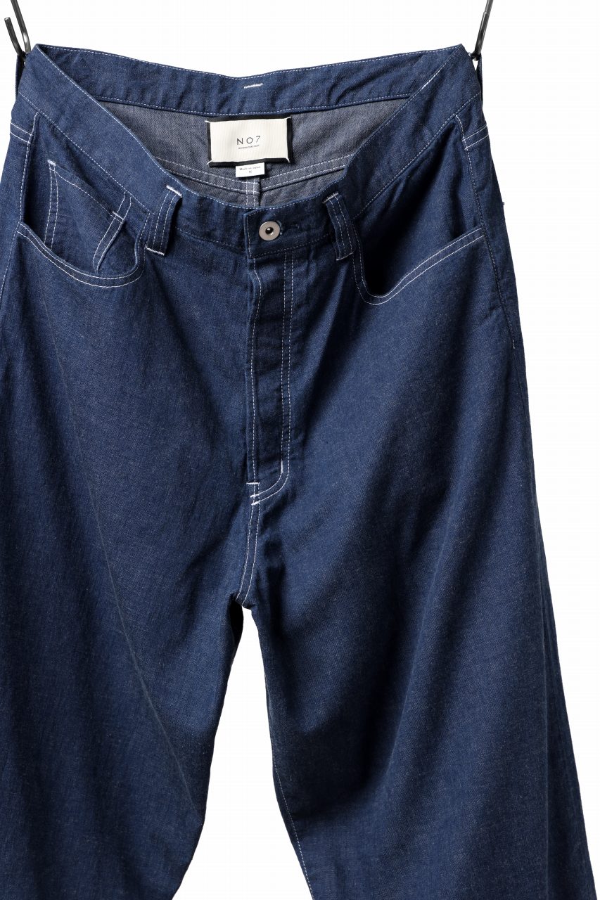 N/07 WIDE-TAPARED JEANS / 7.3oz CHAMBRAY DENIM (INDIGO ONE WASHED) - Image 13