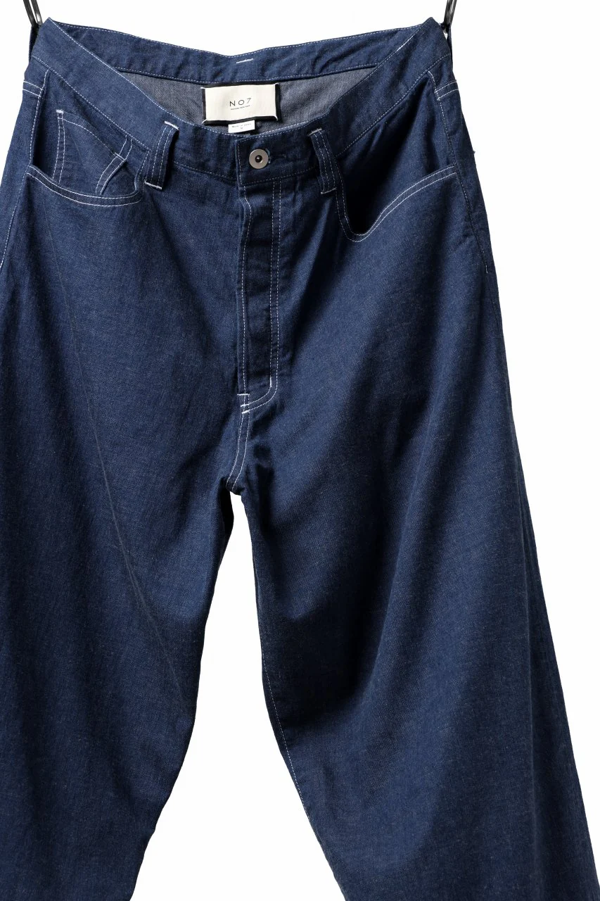 N/07 WIDE-TAPARED JEANS / 7.3oz CHAMBRAY DENIM (INDIGO ONE WASHED) - Image 14