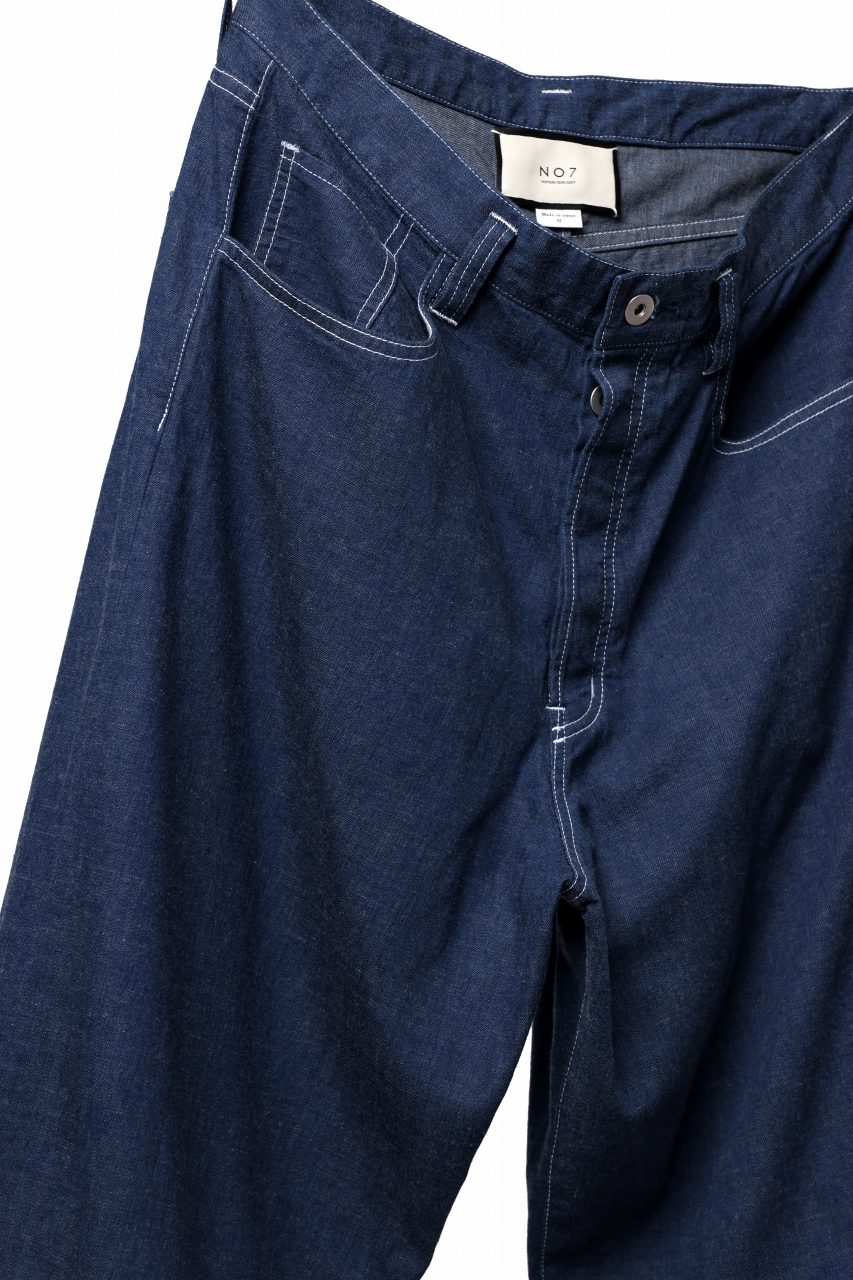 N/07 WIDE-TAPARED JEANS / 7.3oz CHAMBRAY DENIM (INDIGO ONE WASHED) - Image 16