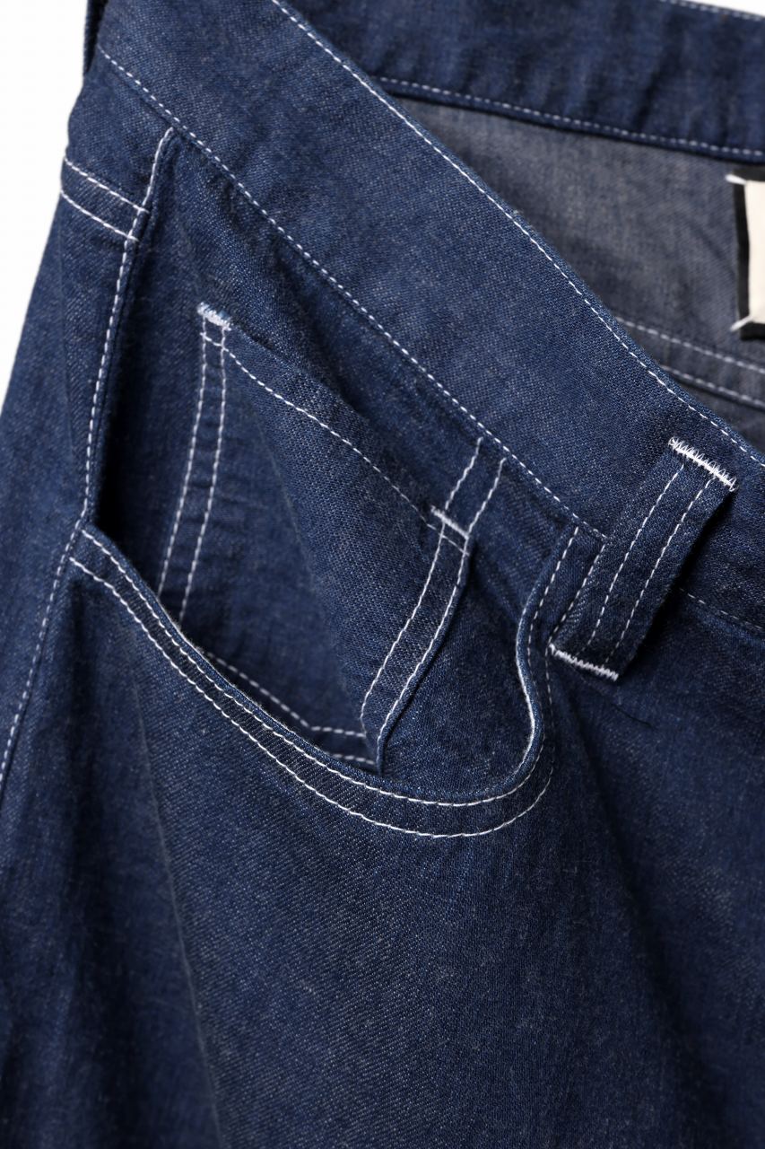 N/07 WIDE-TAPARED JEANS / 7.3oz CHAMBRAY DENIM (INDIGO ONE WASHED) - Image 17