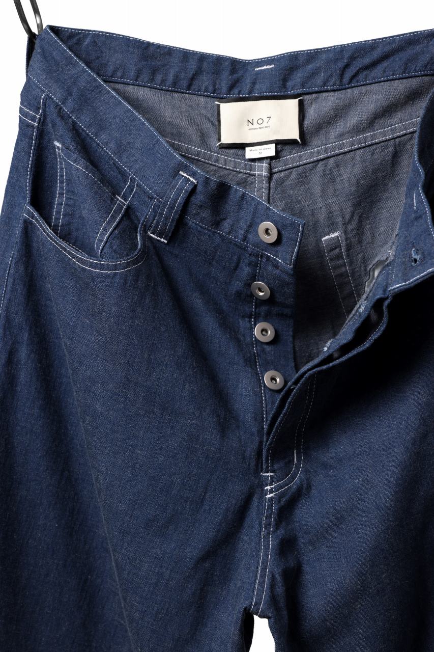 N/07 WIDE-TAPARED JEANS / 7.3oz CHAMBRAY DENIM (INDIGO ONE WASHED) - Image 18