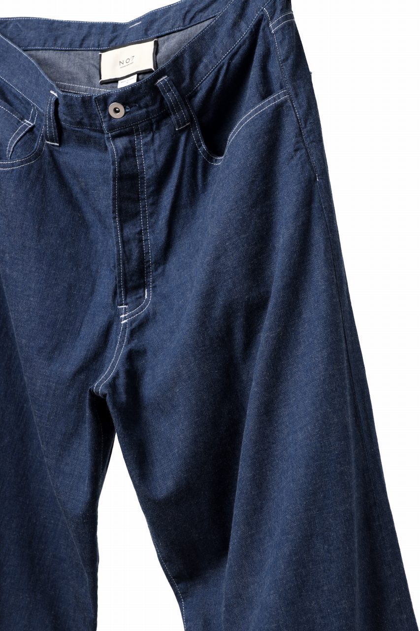 N/07 WIDE-TAPARED JEANS / 7.3oz CHAMBRAY DENIM (INDIGO ONE WASHED) - Image 19