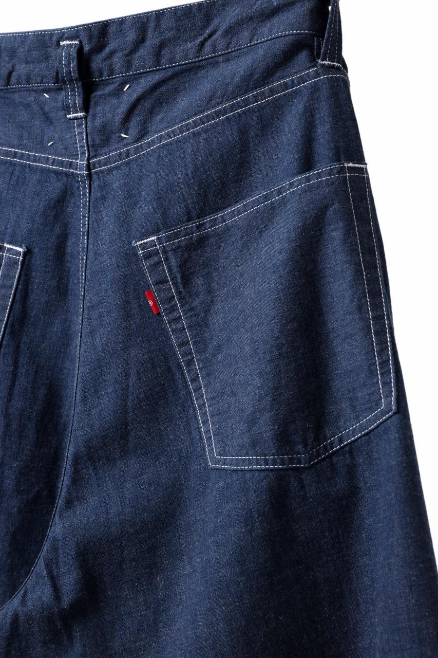N/07 WIDE-TAPARED JEANS / 7.3oz CHAMBRAY DENIM (INDIGO ONE WASHED) - Image 25