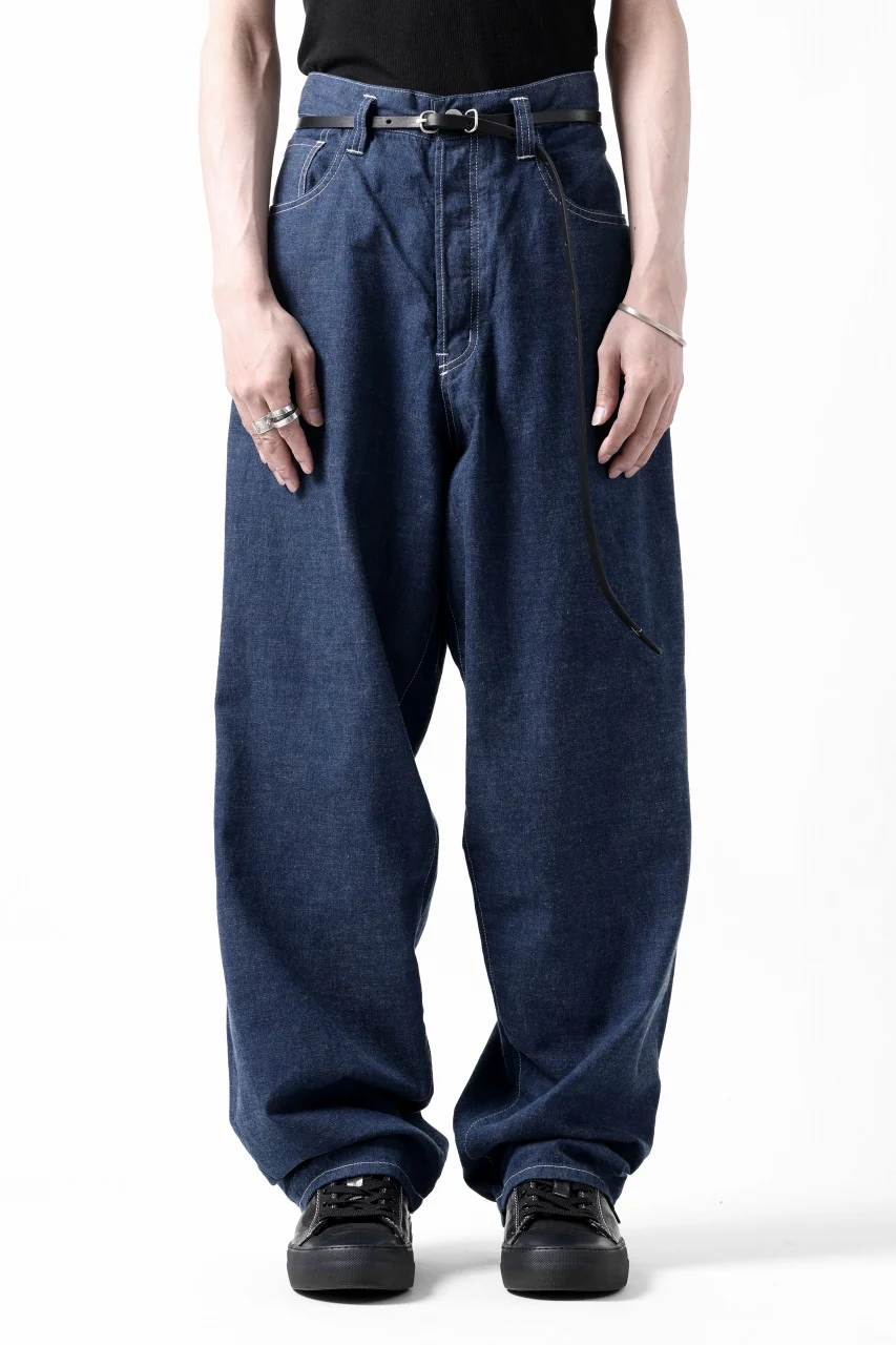 N/07 WIDE-TAPARED JEANS / 7.3oz CHAMBRAY DENIM (INDIGO ONE WASHED) - Image 27