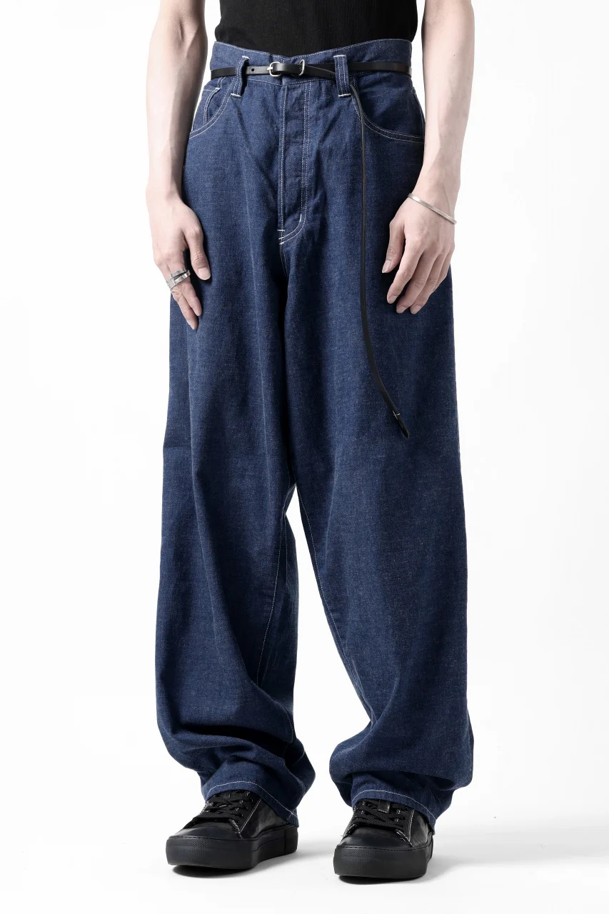 N/07 WIDE-TAPARED JEANS / 7.3oz CHAMBRAY DENIM (INDIGO ONE WASHED) - Image 28