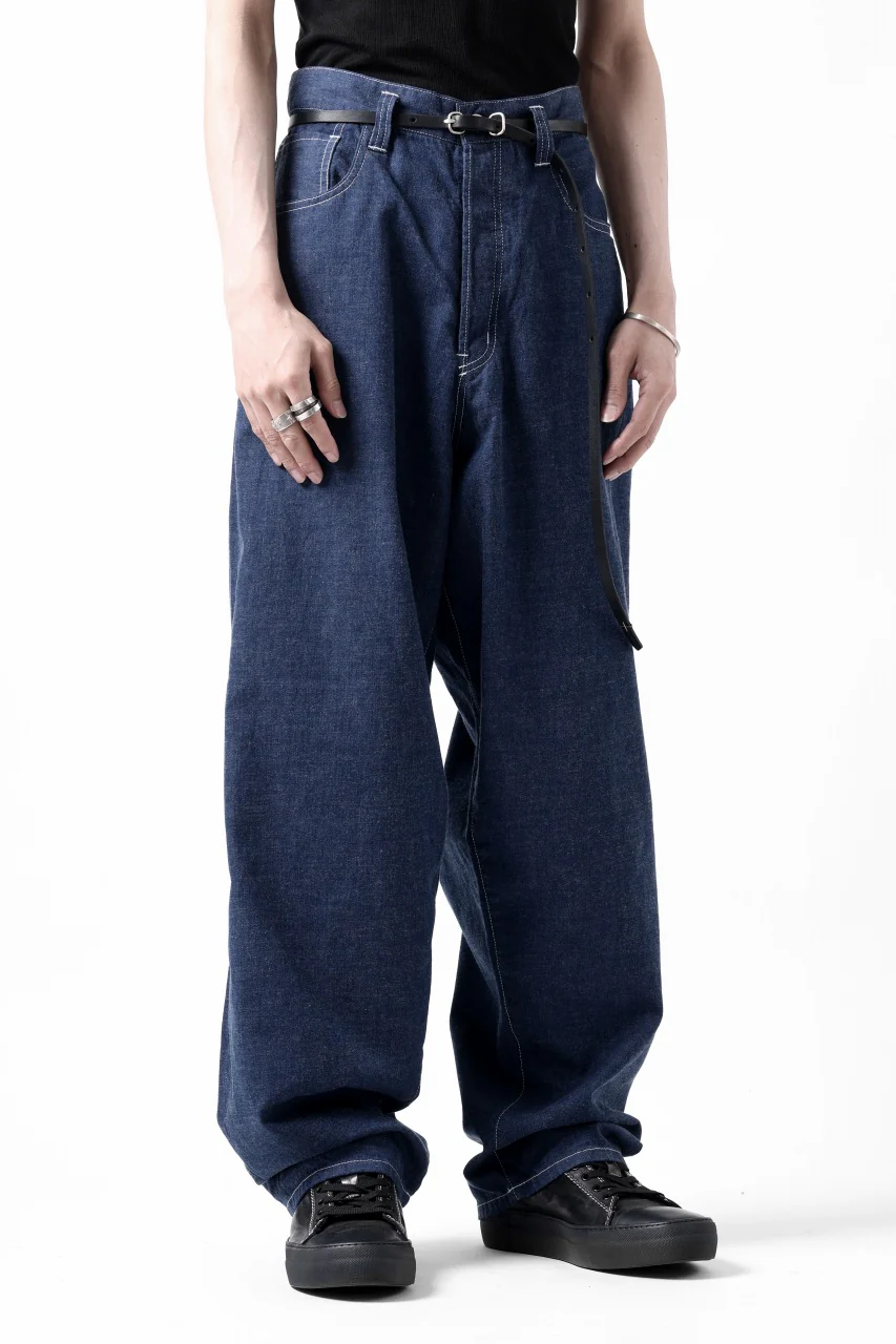 N/07 WIDE-TAPARED JEANS / 7.3oz CHAMBRAY DENIM (INDIGO ONE WASHED) - Image 29