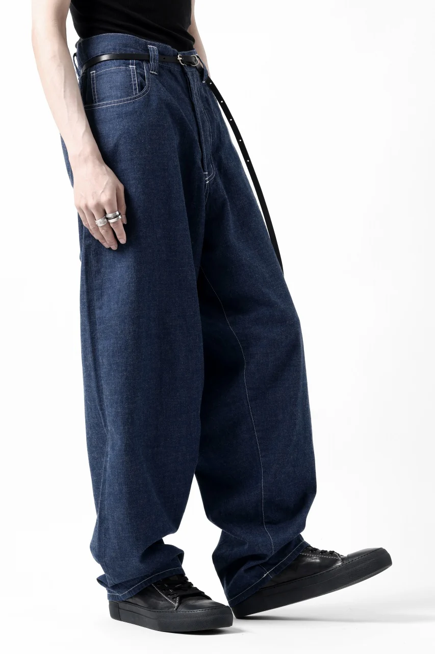 N/07 WIDE-TAPARED JEANS / 7.3oz CHAMBRAY DENIM (INDIGO ONE WASHED) - Image 30