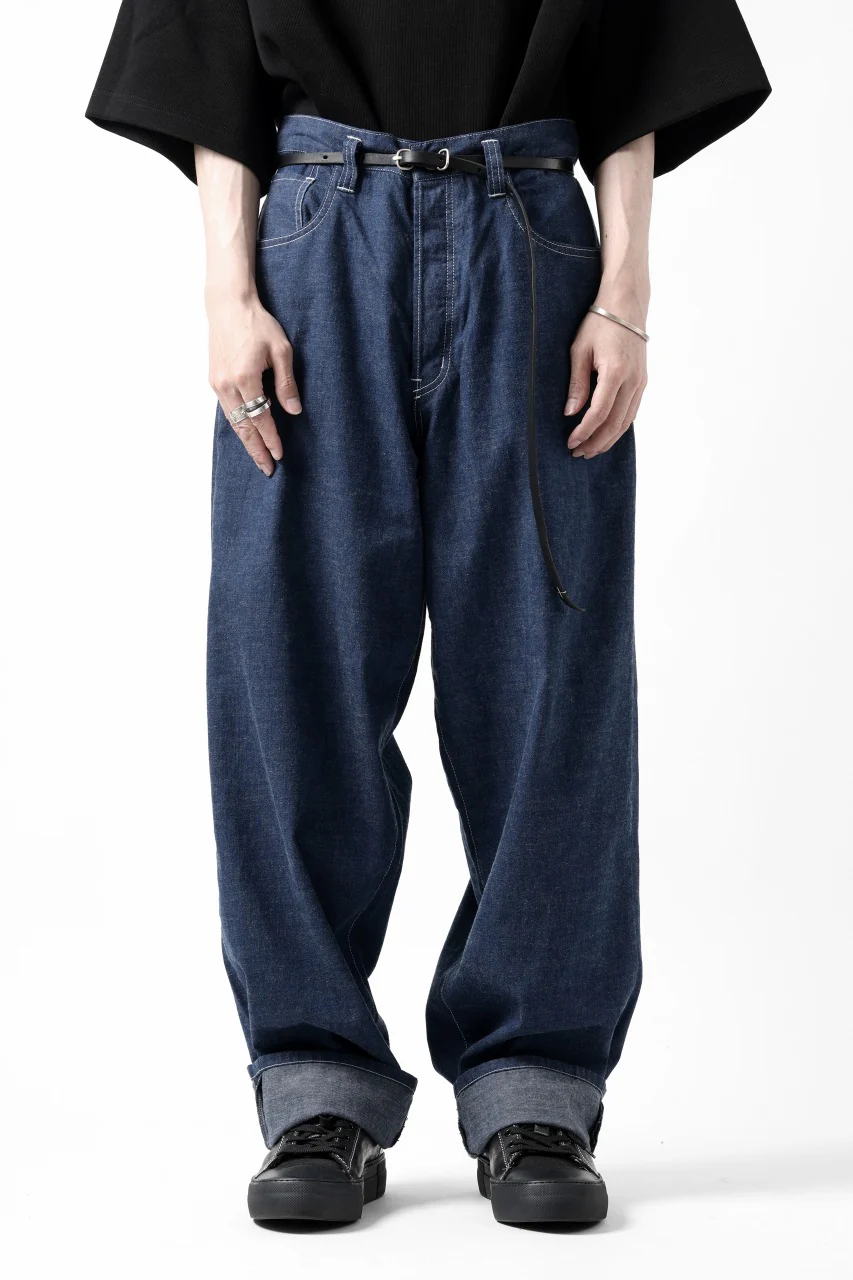 N/07 WIDE-TAPARED JEANS / 7.3oz CHAMBRAY DENIM (INDIGO ONE WASHED) - Image 34