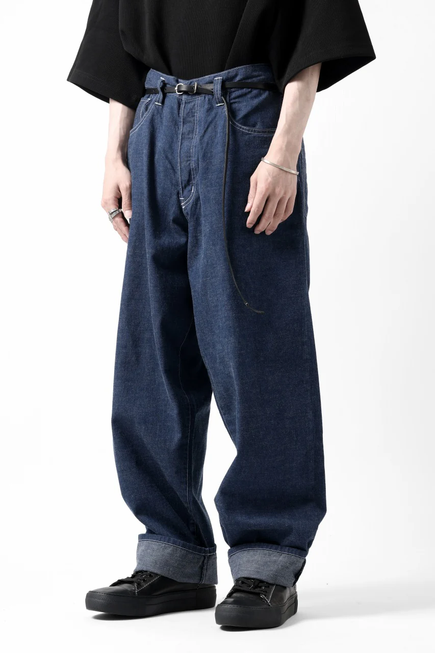 N/07 WIDE-TAPARED JEANS / 7.3oz CHAMBRAY DENIM (INDIGO ONE WASHED) - Image 35