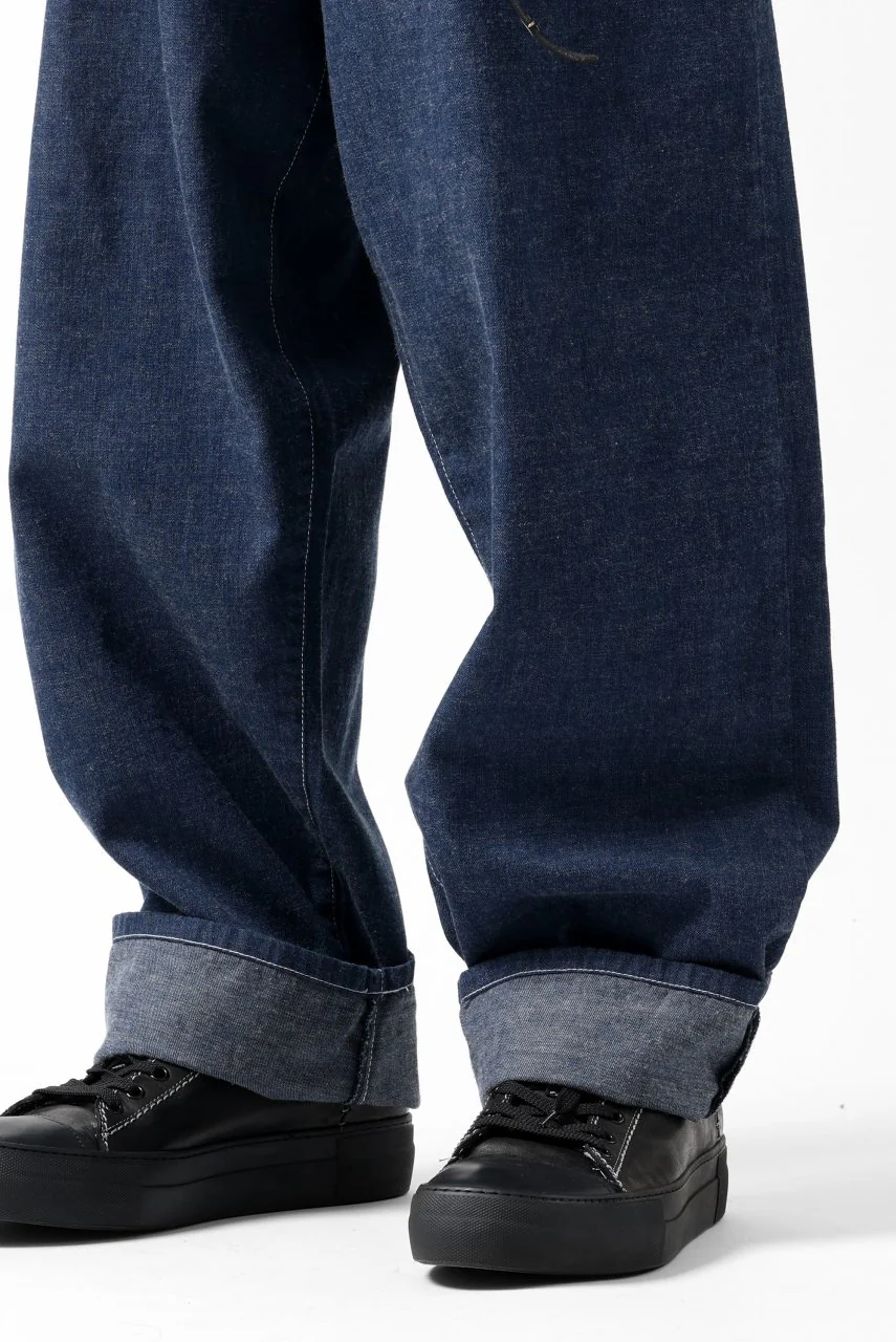 N/07 WIDE-TAPARED JEANS / 7.3oz CHAMBRAY DENIM (INDIGO ONE WASHED) - Image 44