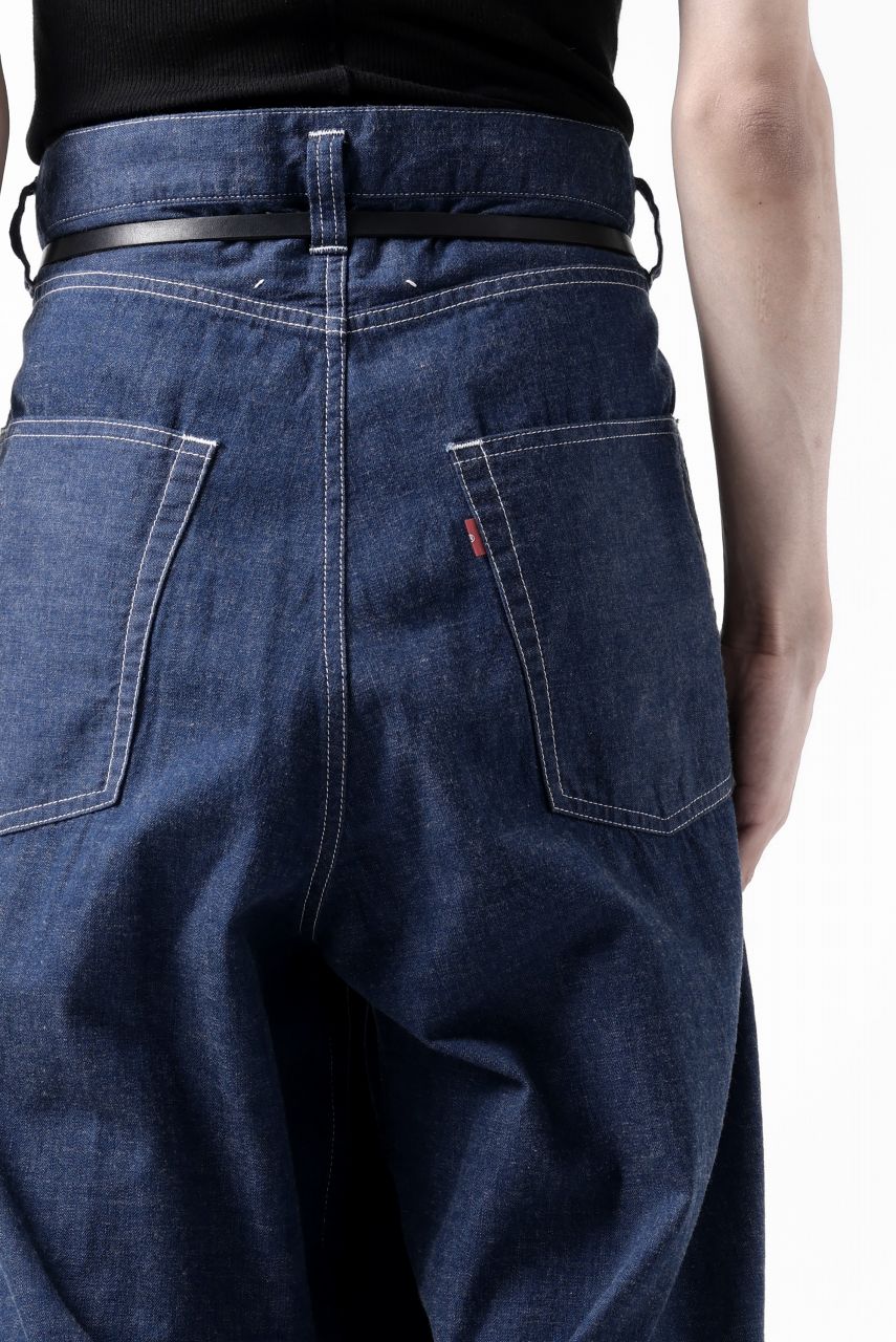 N/07 WIDE-TAPARED JEANS / 7.3oz CHAMBRAY DENIM (INDIGO ONE WASHED) - Image 47