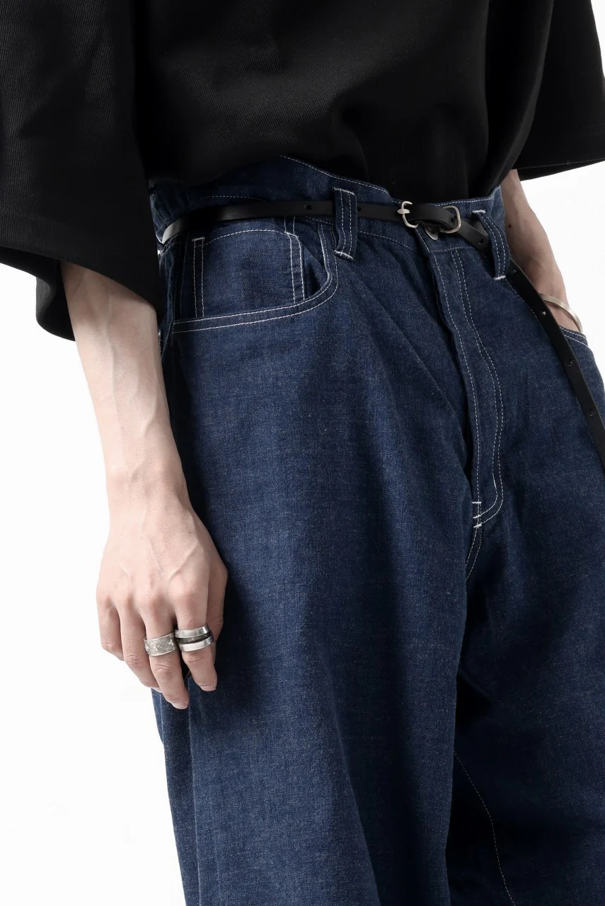 N/07 WIDE-TAPARED JEANS / 7.3oz CHAMBRAY DENIM (INDIGO ONE WASHED) - Image 49