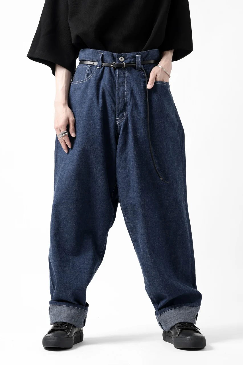 N/07 WIDE-TAPARED JEANS / 7.3oz CHAMBRAY DENIM (INDIGO ONE WASHED) - Image 5