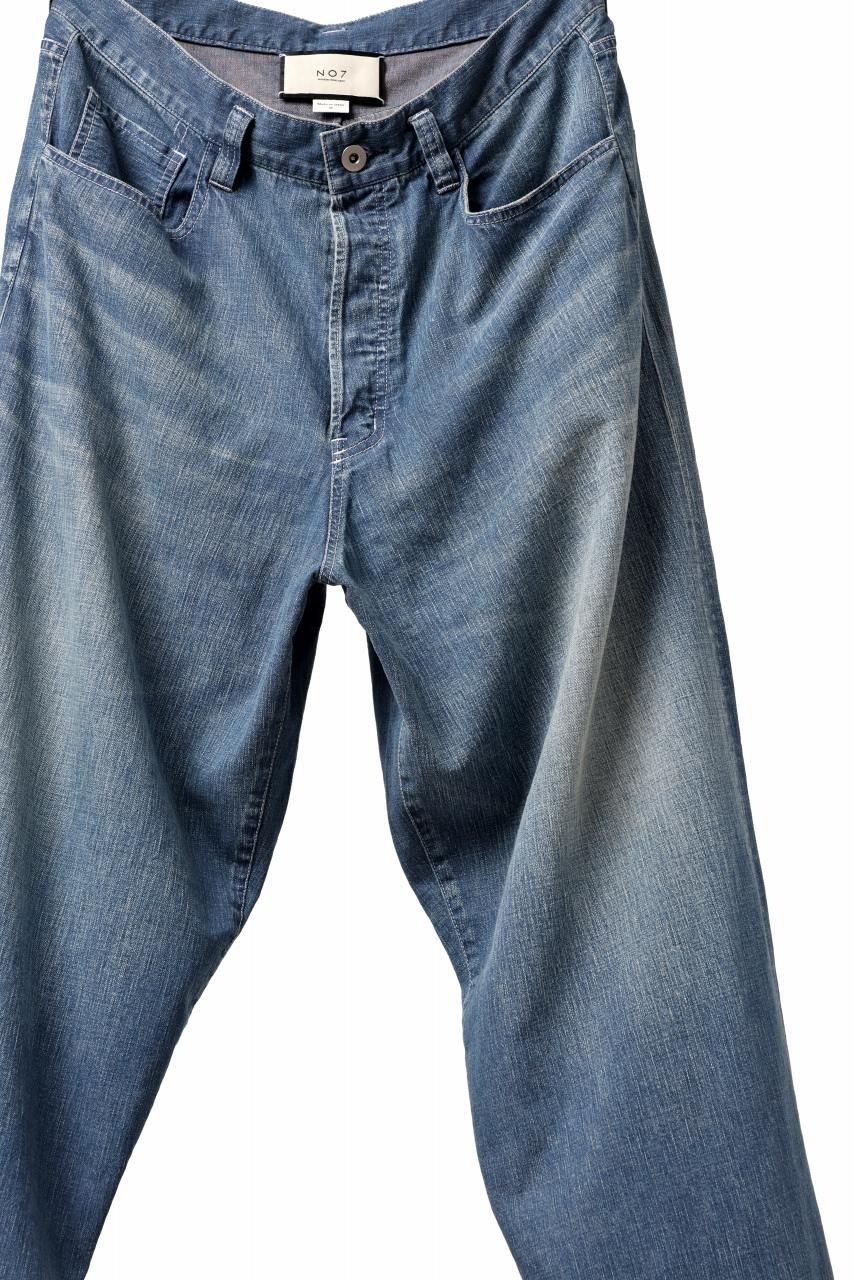 N/07 WIDE-TAPARED JEANS / 7.3oz CHAMBRAY DENIM (INDIGO USED) - Image 15